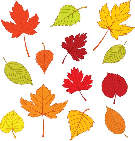 Colored Leaf Printables